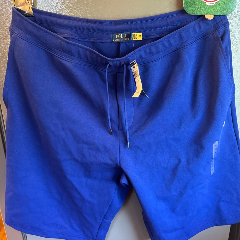 Ralph Lauren Blue Athletic Shorts with Elastic Waistband